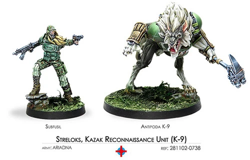 Infinity: Ariadna - Streloks K9, Kazak Reconnaissance Unit (2) 3 Infinity: Ariadna - Streloks K9, Kazak Reconnaissance Unit (2)