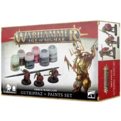 Games Workshop Warhammer Age Of Sigmar: Orruk Warclans - Gutrippaz + Paints Set