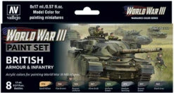 Vallejo Model Color Set: WWIII - British Armour & Infantry
